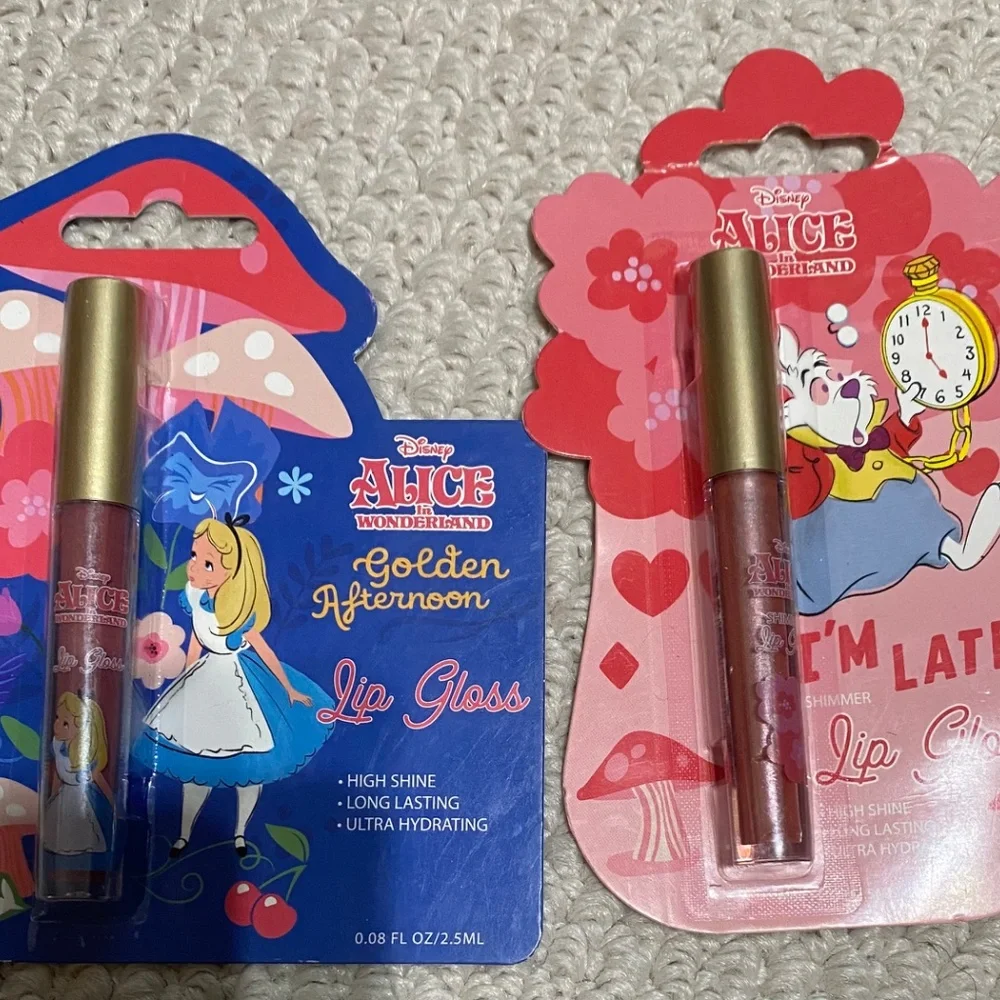 Alice in Wonderland 3 set of lipglosses